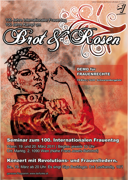 Brot & Rosen – Seminar zum 100. Internationalen Frauentag – Wien