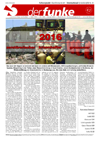 2016: zerstörerischer, krisenhafter, grausamer (Editorial Funke Nr. 140)