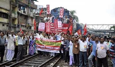Ein Streik, der ganz Indien lahmlegte
