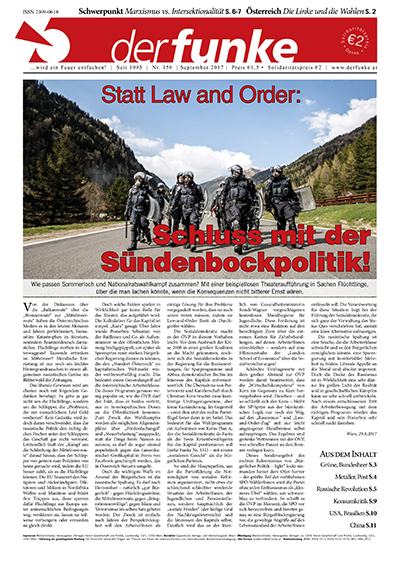Statt Law and Order: Schluss mit der Sündenbockpolitik! (Funke Nr. 156)