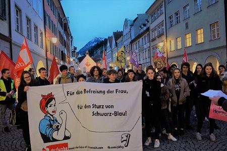 8. März: Erfolgreiche Demo in Vorarlberg
