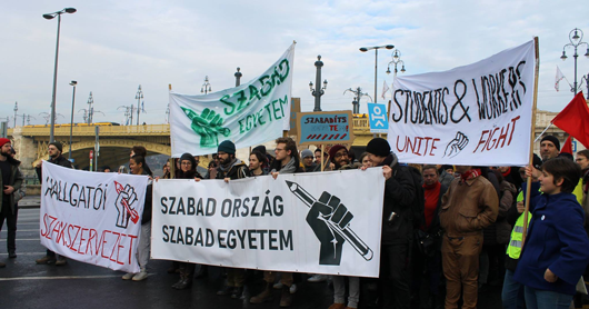 Ungarn: „Freie Studenten – freie Arbeiter“