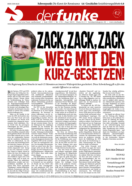 Zack, Zack, Zack – Weg mit den Kurz Gesetzen! (Funke Nr. 174)