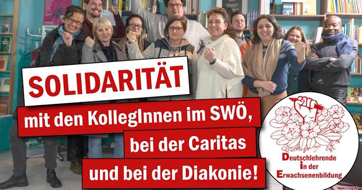 DiE: BABE und SWÖ – Gemeinsamer Kampf für die Forderung der 35-Stunden-Woche