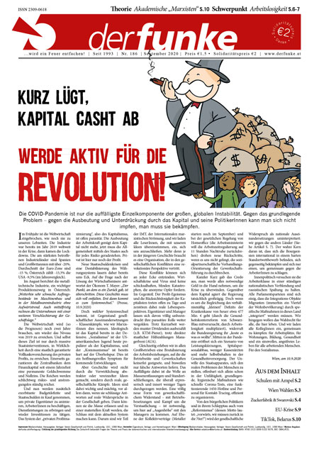Kurz lügt – Kapital casht ab – werde aktiv für die Revolution! (Funke Nr. 186)