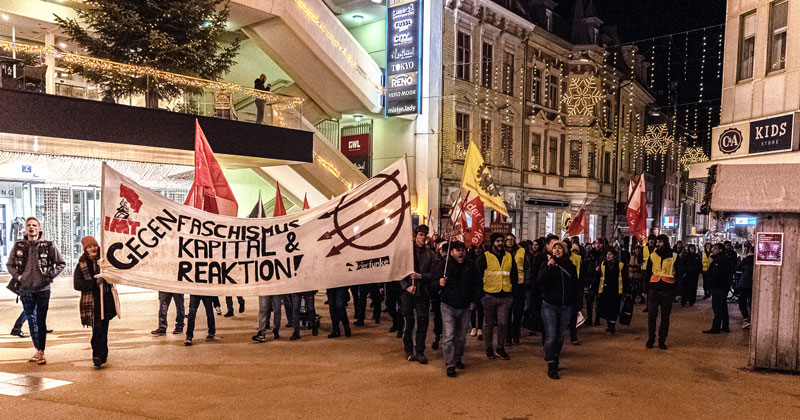 Antifaschistischer Protest in Vorarlberg