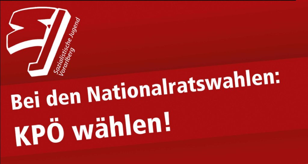 SJ Vorarlberg ruft bei den Nationalratswahlen zur Wahl der KPÖ auf