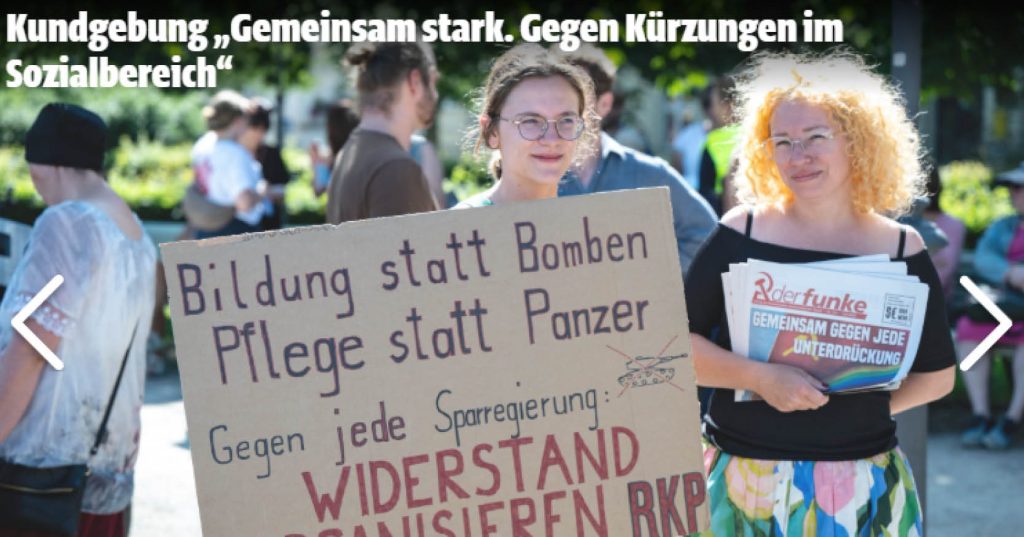 Kampf ausweiten – gegen jede Sparpolitik!
