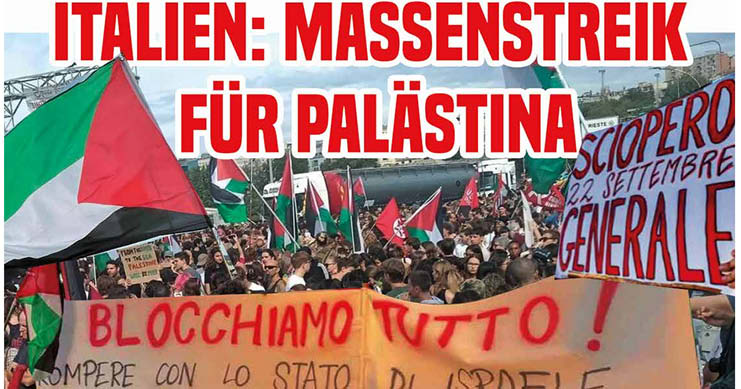 Italien: Massenstreik für Palästina!