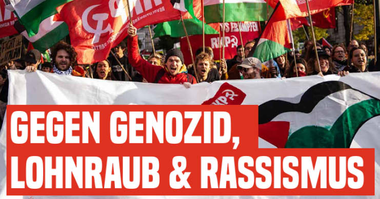 Gegen Genozid, Lohnraub & Rassismus! (Funke Nr. 238) Gegen Genozid, Lohnraub & Rassismus! (Funke Nr. 238)