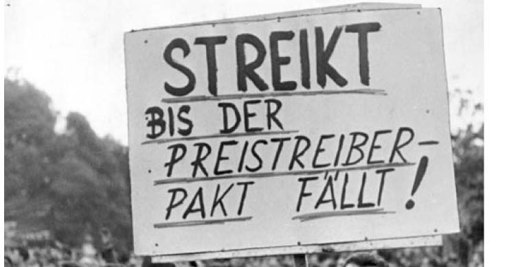 Vor 75 Jahren: Spontane Massenstreiks gegen Teuerung