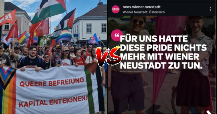 Pride Wiener Neustadt: NEOS vs. Queere Befreiung