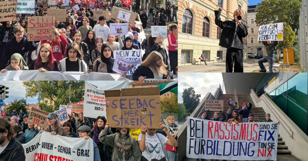 Schulstreik gegen das rassistische Kopftuchverbot ein voller Erfolg in ganz Österreich!